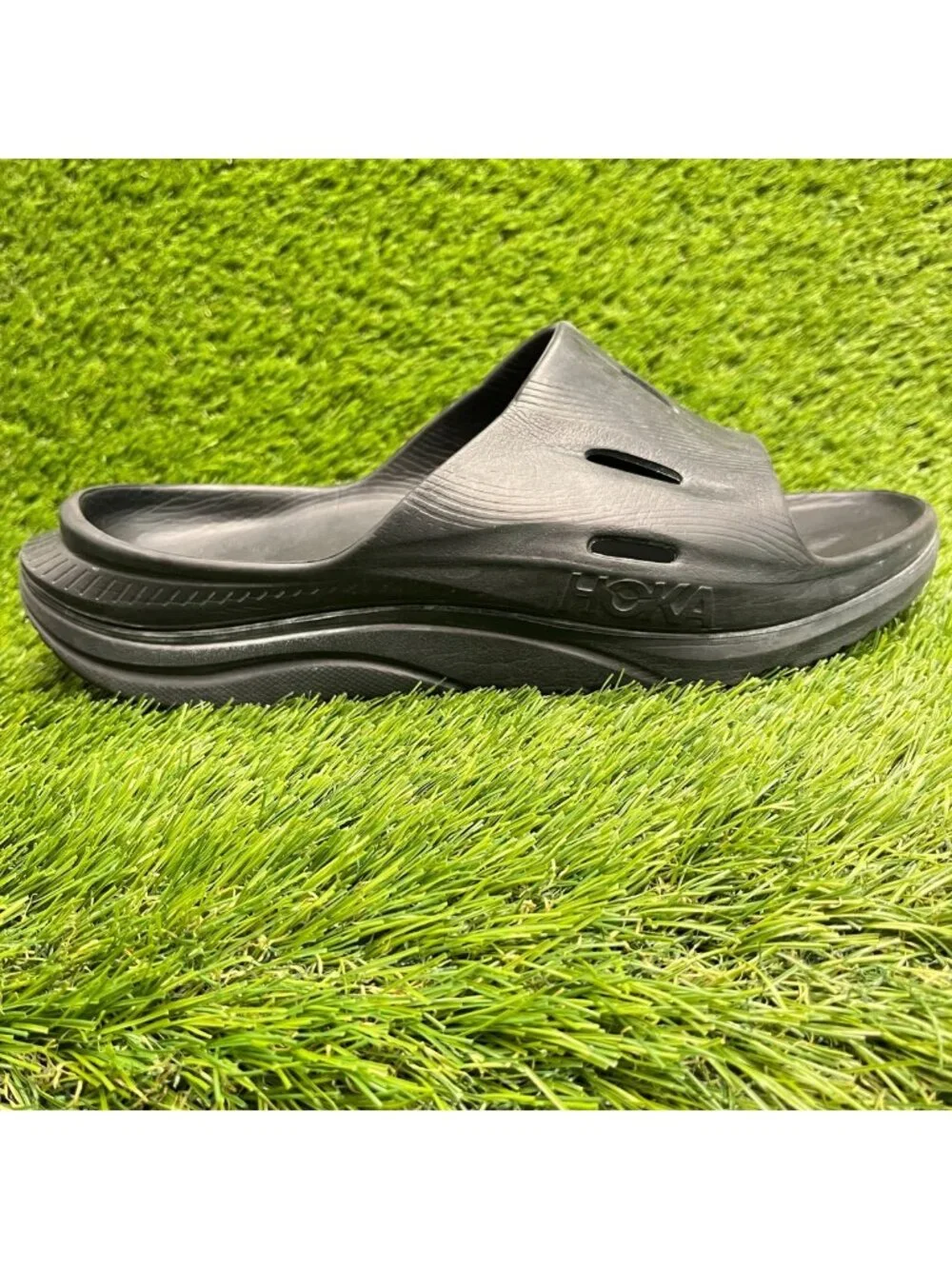 Hoka One One Ora Recovery Slide 3 Mens Size 10 Black Beach Outdoor Slide Sandals